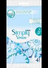 Gillette Simply Venus 2 Wegwerpscheermesjes 4ST